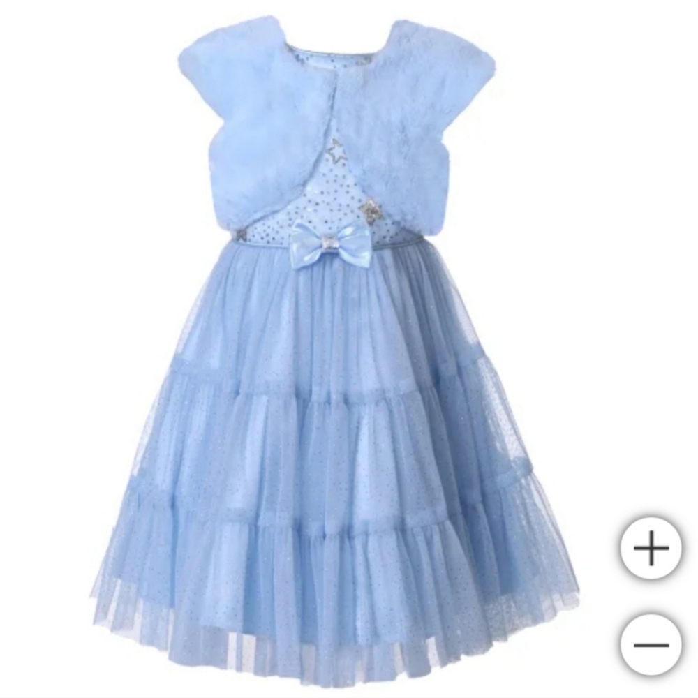 Jona Michelle Kids' Holiday Dress, nwt, blue